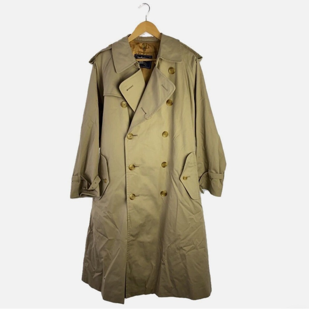 BURBERRYS 46 COTTON Beige TRENCH COAT Used